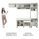 Ver imagem 6 de Armário de Cozinha Completa 250cm Branco Reims Madesa 04