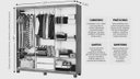 Ver imagem 4 de Guarda Roupa com 6 Portas 2 Gavetas Platinum -grand Line