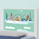 Ver imagem 4 de Bicama Juvenil Adesivada Mundo Viagens com Colchões