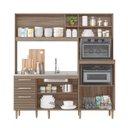 Ver imagem 2 de Cozinha Compacta Piatã 7 Portas 3 Gavetas 100% Mdf - Carvalho Nature/ripado