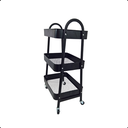 Ver mais imagens de Carrinho Organizador Multiuso 3 Prateleiras Metal Rodinhas