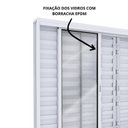 Ver imagem 5 de Janela Veneziana Aço Grade Mosaico 6 Folhas Vidro Liso 100x150cm Branco Lucasa Facilita