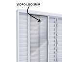 Ver imagem 4 de Janela Veneziana Aço Grade Mosaico 6 Folhas Vidro Liso 100x150cm Branco Lucasa Facilita