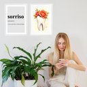Ver imagem 2 de Kit 2 Quadros Decorativos Sala Espera Dentista 45x34cm:moldura Preta