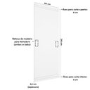 Ver imagem 6 de Folha de Porta Frisada R10s com 3 Dobradiças 3 1/2 Parafusos:mogno/60 Cm