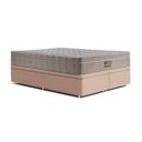 Ver imagem 2 de Cama Box com Baú Queen Conjunto Airtech Spring Pocket Molas Ensacadas Suede Bege Ortobom