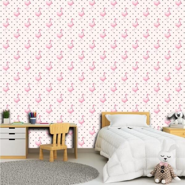 Papel de Parede Teen Flamingo 2,30x0,60 33 - 1