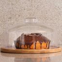 Ver imagem 2 de Kit 4 Porta Bolos com Cúpula de Plástico 26,5cm Coza Boleira Redonda Padaria Buffet Doces