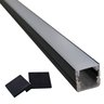 Perfil de Led Sobrepor Preto 2 Metros - 1