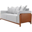 Ver imagem 6 de Sofá 03 Lugares para Sala de Estar 178 Cm Khali B04 Linho Cinza Couríssimo Whisky - Lyam Lyam Decor