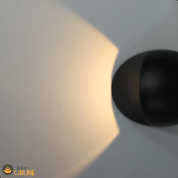 Arandela Para Area Externa Interna LED 1w 3000k Preto Globo - 6