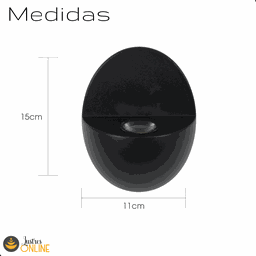 Arandela Para Area Externa Interna LED 1w 3000k Preto Globo - 9