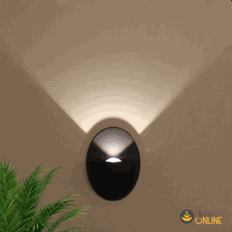 Arandela Para Area Externa Interna LED 1w 3000k Preto Globo - 5