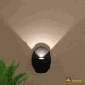 Arandela Para Area Externa Interna LED 1w 3000k Preto Globo - 5