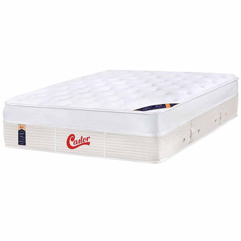 Colchão Casal Castor Box Gold Star Vitagel One Face Max 138 Branco ...