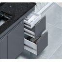 Ver imagem 2 de Gabinete Cozinha Mdp 1,44m Elegance com 5 Pés Pré-montado:cinza