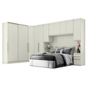 Ver imagem 2 de Quarto Modulado Casal Ambiente Composição 6.2 New Predileto 6 Peças Areia - Henn