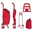 Ver imagem 3 de Carrinho de Compras Feira Reforçado Grande Dobrável Multi Vm