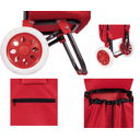 Ver imagem 4 de Carrinho de Compras Feira Reforçado Grande Dobrável Multi Vm