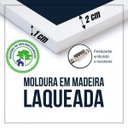 Ver imagem 6 de Kit 3 Quadros com Moldura Frase o que Deus Uniu 30x45cm