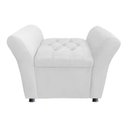 Ver imagem 1 de Recamier Calçadeira Bau Egeo 0,80 Cm Corino Branco