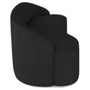 Ver imagem 7 de Sofá 3 Lugares Curvo Sala de Estar Living Lótus D02 Bouclê Preto 180cm Bc-08 - Lyam Decor