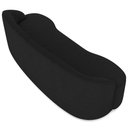 Ver imagem 6 de Sofá 3 Lugares Curvo Sala de Estar Living Lótus D02 Bouclê Preto 180cm Bc-08 - Lyam Decor