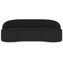 Ver imagem 3 de Sofá 3 Lugares Curvo Sala de Estar Living Lótus D02 Bouclê Preto 180cm Bc-08 - Lyam Decor