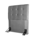 Ver mais imagens de Cabeceira Cama Box Solteiro 90cm Suede Velut Cinza - King House