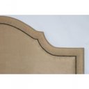 Ver imagem 4 de Cabeceira King Provençal Luxo 193X60 Suede Bege Tachas Fumê
