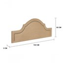 Ver imagem 3 de Cabeceira King Provençal Luxo 193X60 Suede Bege Tachas Fumê