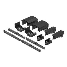 Sistema para porta de correr Dominus sobreposto com amortecedor até 80KG para 2 portas Rometal - 1