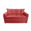 Ver imagem 1 de Sofá Small 3 Lugares Conforto 160cm Suede Marsala Herrero Decor Marsala