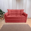 Ver imagem 3 de Sofá Small 3 Lugares Conforto 160cm Suede Marsala Herrero Decor Marsala