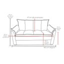 Ver imagem 4 de Sofá Small 3 Lugares Conforto 160cm Suede Marsala Herrero Decor Marsala