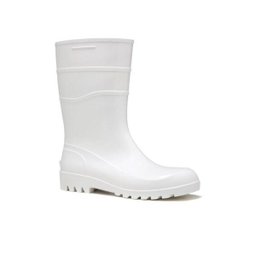 Bota De Pvc Fujiwara Cano Curto Branca Com Forro N.37 - 1