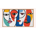 Ver imagem 2 de Quadro Decorativo N°3 70x40cm - Modernista - Madeira Clara - Rollflex