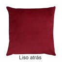 Ver imagem 5 de Kit 2 Capas para Almofada Drapeada em Veludo Quadrada 43x43 com Enchimento 50x50 Cor:bordo