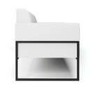 Ver imagem 7 de Sofá Namoradeira Base Industrial Alta Preto Marisa Corino D03 - D\'rossi Cor Branco