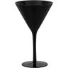 Taça Martini 19x12x12cm 330ml Vidro Preto 6pç - 1