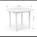 Ver imagem 3 de Mesa Redonda 99 cm Tampo MDF Dalas Branco