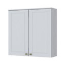 Ver imagem 1 de Armário Aéreo Henn 2 Portas 80cm Mdf Americanas Branco