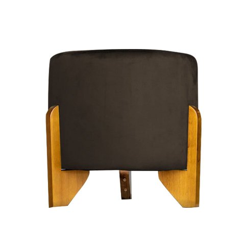 Puff Banqueta Catar Luxo Decorativo - Suede Marrom