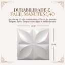 Ver imagem 3 de 20 Placas 3d Revestimento de Parede Pvc Autocolante - 25x25cm