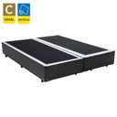 Ver imagem 2 de Cama Box Casal Bipartido Sintético Mega Cama-cinza