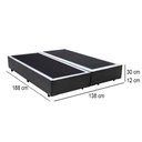 Ver imagem 3 de Cama Box Casal Bipartido Sintético Mega Cama-cinza