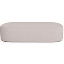 Ver imagem 3 de Puff Decorativo Orgânico para Living Quarto 160cm Doha W01 Linho Bege - Lyam Decor