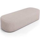 Ver imagem 1 de Puff Decorativo Orgânico para Living Quarto 160cm Doha W01 Linho Bege - Lyam Decor
