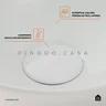 Cuba de Apoio para Banheiro Redonda Slim Louça Cerâmica 28,5 Cm Calcedônia Pingoo.casa - Branco - 5