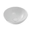 Ver imagem 2 de Cuba de Apoio para Banheiro Redonda Slim Louça Cerâmica 28,5 Cm Calcedônia Pingoo.casa - Branco